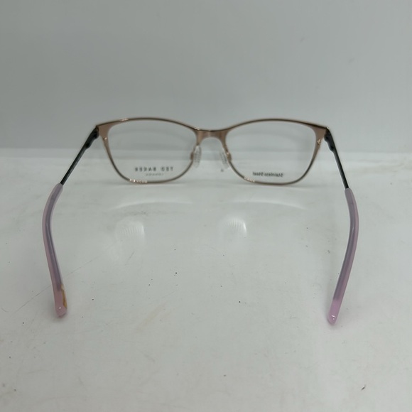 Tura Women’s Ted Baker B239 Eyeglasses Frames Brown/Rose Gold NWT main image 4